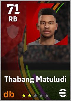 Thabang Matuludi eFootball player card