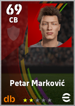 Petar Marković — CB, OVR 69, MAX 69