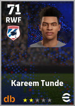 Kareem Tunde eFootball player card