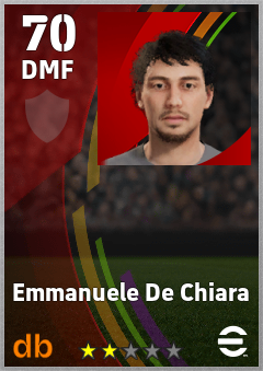 Emmanuele De Chiara — DMF, OVR 70, MAX 70