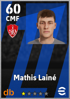 Mathis Lainé — CMF, OVR 60, MAX 60