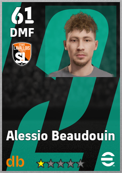 Alessio Beaudouin — DMF, OVR 61, MAX 61
