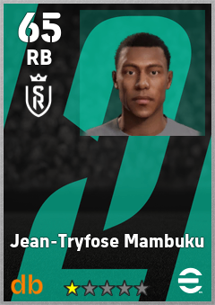 Jean-Tryfose Mambuku — RB, OVR 65, MAX 65