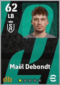 Maël Debondt — LB, OVR 62, MAX 62