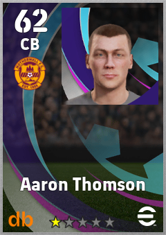 Aaron Thomson — CB, OVR 62, MAX 62