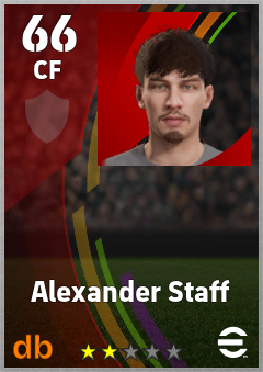 Alexander Staff eFootball player card