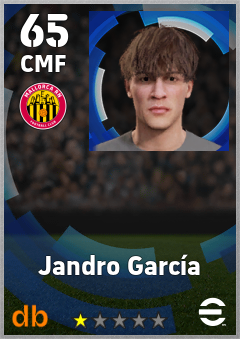 Jandro García — CMF, OVR 65, MAX 65