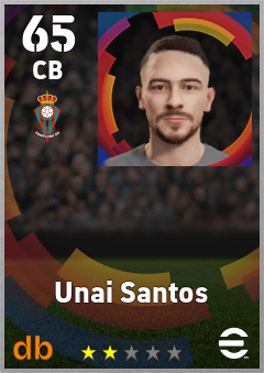 Unai Santos — CB, OVR 65, MAX 65