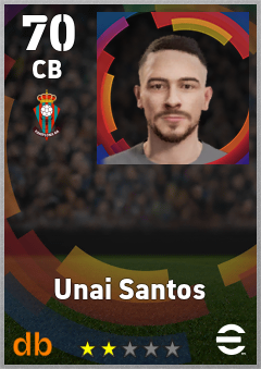 Unai Santos — CB, OVR 70, MAX 70