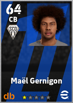 Maël Gernigon — CB, OVR 64, MAX 64