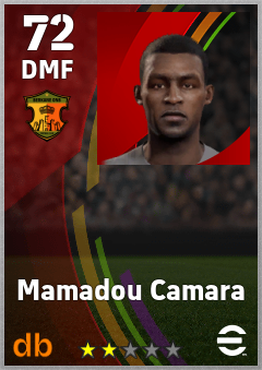 Mamadou Camara — DMF, OVR 72, MAX 72