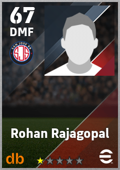 Rohan Rajagopal — DMF, OVR 67, MAX 67