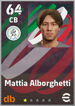 Mattia Alborghetti — CB, OVR 64, MAX 64