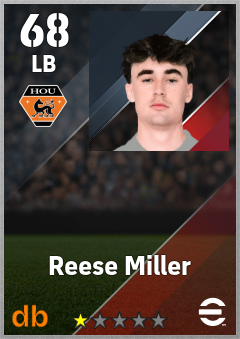 Reese Miller — LB, OVR 68, MAX 68