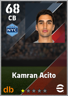 Kamran Acito — CB, OVR 68, MAX 68