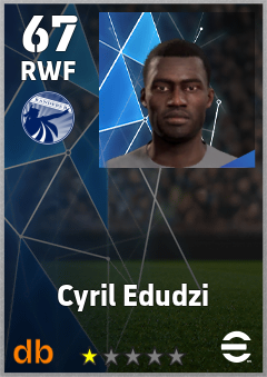 Cyril Edudzi — RWF, OVR 67, MAX 67