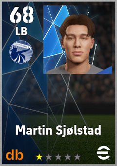 Martin Sjølstad — LB, OVR 68, MAX 68
