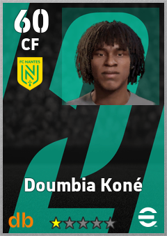 Doumbia Koné — CF, OVR 60, MAX 60