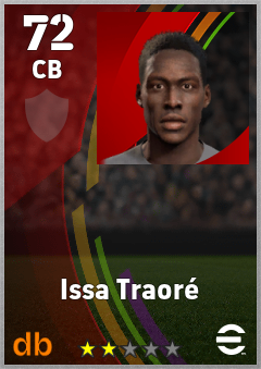 Issa Traoré — CB, OVR 72, MAX 72