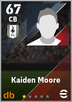 Kaiden Moore — CB, OVR 67, MAX 67