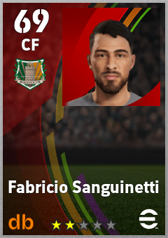 Fabricio Sanguinetti — CF, OVR 69, MAX 69