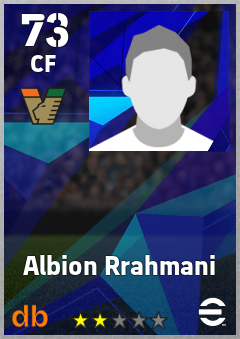 Albion Rrahmani — CF, OVR 73, MAX 73