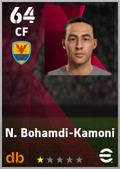 N. Bohamdi-Kamoni — CF, OVR 64, MAX 64