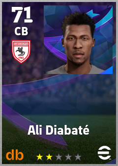 Ali Diabaté — CB, OVR 71, MAX 71