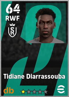 Tidiane Diarrassouba — RWF, OVR 64, MAX 64
