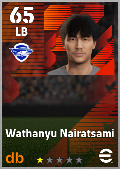 Wathanyu Nairatsami — LB, OVR 65, MAX 65