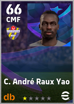C. André Raux Yao — CMF, OVR 66, MAX 66