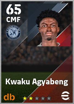 Kwaku Agyabeng — CMF, OVR 65, MAX 65