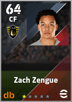 Zach Zengue — CF, OVR 64, MAX 64