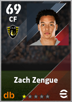 Zach Zengue — CF, OVR 69, MAX 69