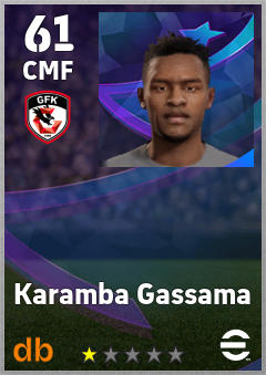 Karamba Gassama — CMF, OVR 61, MAX 61