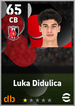 Luka Didulica — CB, OVR 65, MAX 65