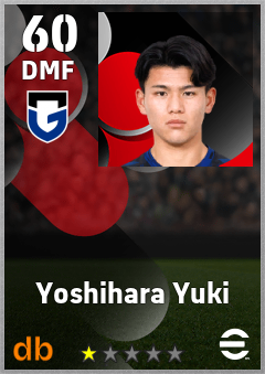 Yoshihara Yuki — DMF, OVR 60, MAX 60