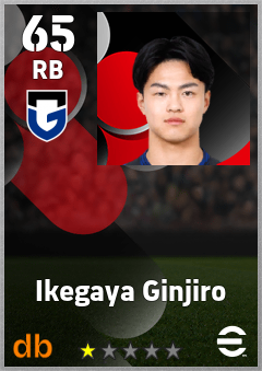 Ikegaya Ginjiro — RB, OVR 65, MAX 65