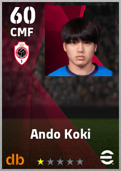 Ando Koki eFootball player card
