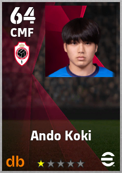 Ando Koki — CMF, OVR 64, MAX 64