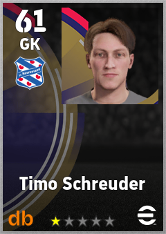Timo Schreuder — GK, OVR 61, MAX 61