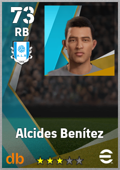Alcides Benítez — RB, OVR 73, MAX 73