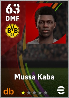 Mussa Kaba eFootball player card