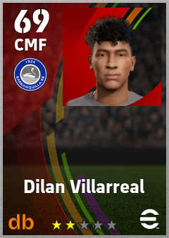 Dilan Villarreal — CMF, OVR 69, MAX 69
