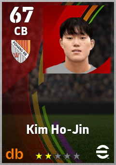 Kim Ho-Jin — CB, OVR 67, MAX 67