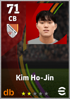Kim Ho-Jin — CB, OVR 71, MAX 71