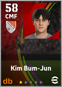 Kim Bum-Jun — CMF, OVR 58, MAX 58