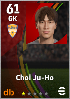 Choi Ju-Ho — GK, OVR 61, MAX 61