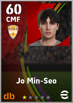 Jo Min-Seo — CMF, OVR 60, MAX 60