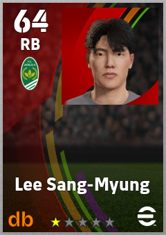 Lee Sang-Myung — RB, OVR 64, MAX 64